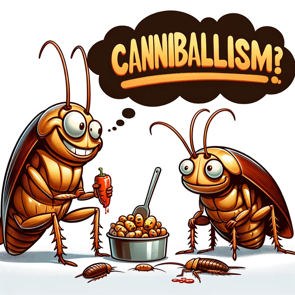 are roaches cannibals