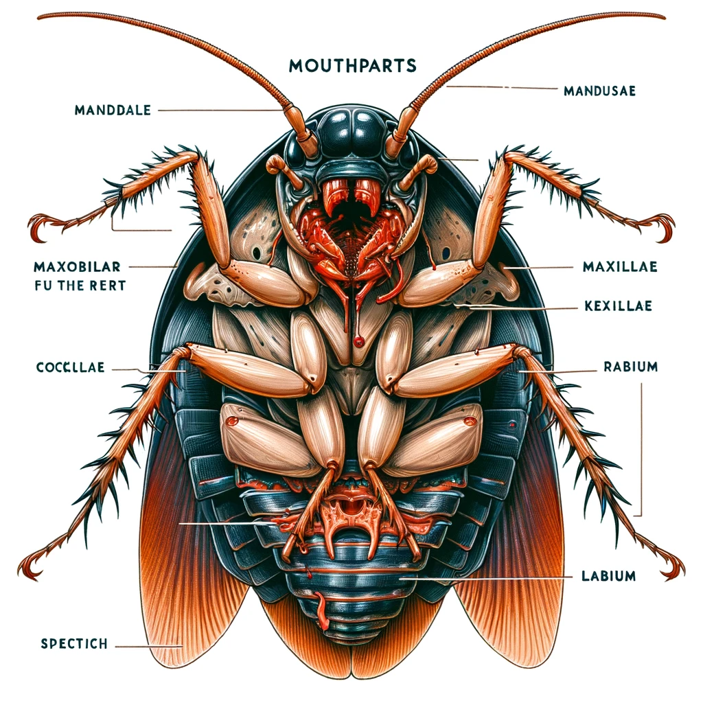 cockroach mouth anatomy